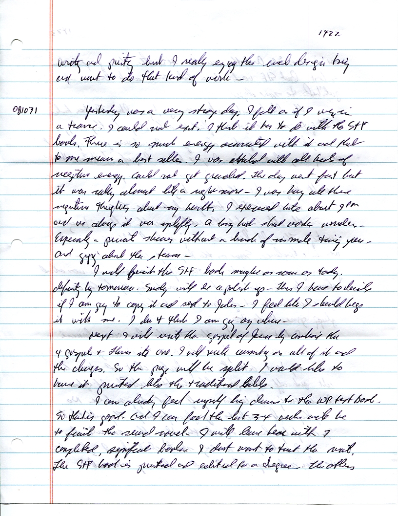 Dr John WorldPeace 2008 Prison Journal